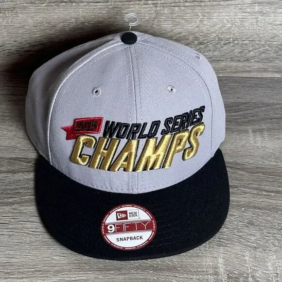 New Era 9Fifty KC Royals Hat 2015 World Series Champs Snapback Cap NWT - Picture 2 of 6